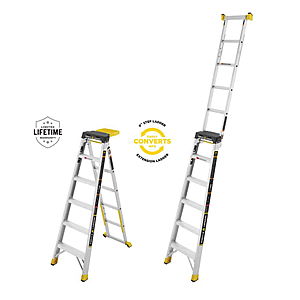 Gorilla Ladders 14 ft.  Alum 2-in-1 Ext Ladder (strong IN-store YMMV) - $38.02
