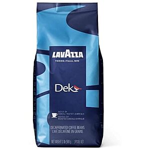 [S&S] $10.66: 1.1lb Lavazza Dek Whole Bean Coffee Blend (Decaf Dark Espresso Roast)