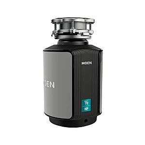 MOEN Prep Series 1/2 HP Continuous Feed Garbage Disposal with Sound Reduction (GX50C) $66 + Free Shipping
