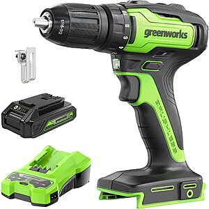 Greenworks 24V Brushless Drill Driver w/ 2Ah USB Battery & Charger $35.05 + Free Shipping