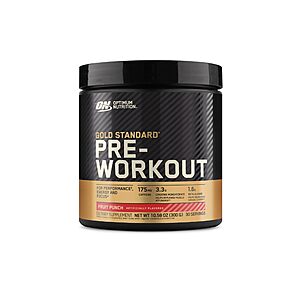 10.58-Oz Optimum Nutrition Gold Standard Pre-Workout Powder w/ Creatine (4 Flavors) $17.49 w/ S&S + Free Shipping w/ Prime or on $35+