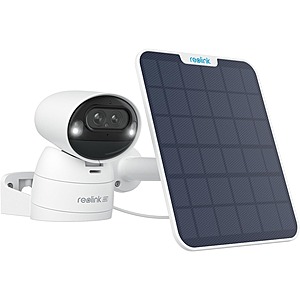 Reolink Argus Track - Smart 4K PTZ Dual-Lens WiFi Battery Camera w/ 6W Adjustable Solar Panel, Color Night Vision, AI Detection, Auto Zoom Tracking $149.99+ FS