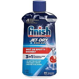 8.45oz Finish Jet-Dry Dishwasher Rinse Aid & Drying Agent: $1.70 -OR- 8.45-Oz Finish Dual Action Dishwasher Cleaner: $2 w/Free Pickup @ Target