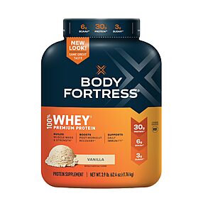 3.9-lbs Body Fortress 100% Whey Premium Protein Powder w/ Vitamins C, D & Zinc $29 w/ S&S + Free Shipping w/ Prime or $35+