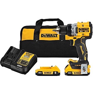 DeWalt DCD800D2 20V MAX* XR Brushless Cordless 1/2 In. Drill/Driver Kit, $129 or $119 with coupon @ Fasteners Inc
