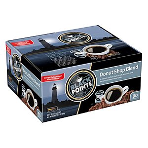 Black Pointe Bay Coffee Donut Shop 80 count k-pods, $14.69 or less with coupon and Amazon S & S -YMMV