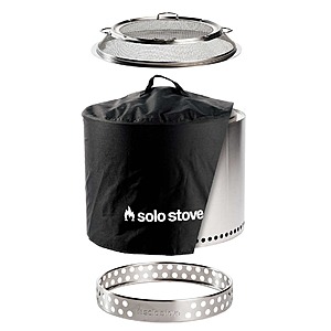 YMMV Costco warehouse solo stove bonfire 2.0 bundle (includes stand, shield, cover, and carry case) $200