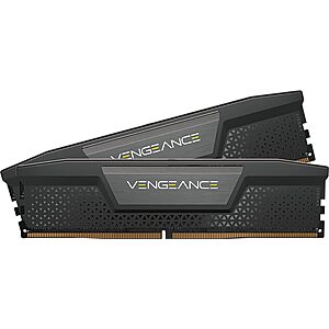 $79.27 CORSAIR VENGEANCE DDR5 RAM 32GB (2x16GB) 6000MHz CL36 Intel XMP iCUE Compatible Computer Memory - Black (CMK32GX5M2D6000C36) - $79.27