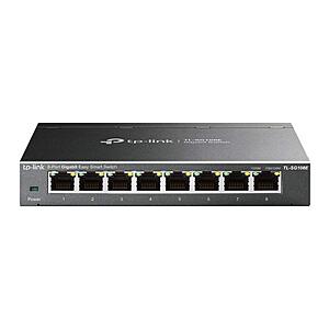 TP-Link 8 Port Gigabit Switch Easy Smart Managed Desktop/Wall-Mount  Support QoS, Vlan, IGMP and LAG (TL-SG108E)  - FS with Prime - $26.99