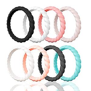 Egnaro Silicone Wedding Ring for Women - $3.99 to $6.49 with coupon