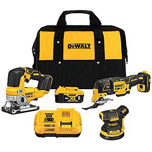 DeWALT 20V MAX XR 3-Tool Woodworking Brushless Kit w/ 5Ah Battery and 8Ah fast charger $256.70 + FREE S&H @murdochs.com (DCW210, DCS356, DCS334, DCB118)