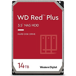 2x Western digital red plus 14tb hard drive $360