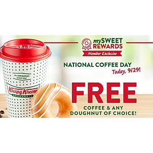 National Coffee Day Promos/Freebies For 9/29 - Circle K, 7-11, Peet's, Dunkin', Starbucks, McDonalds, Panera Bread, Krispy Kreme