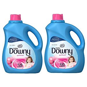 103-Oz Downy Ultra Laundry Liquid Fabric Softener (April Fresh) 2 for $12.25 ($6.13 each) w/ S&S + Free Shipping w/ Prime or on $25+