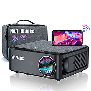 WiMiUS K1 5G WiFi Bluetooth 4K Projector - $195 for Prime Members After Coupon