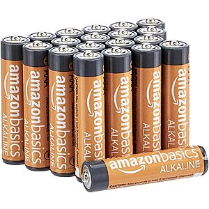 Amazon Basics 20 Pack AAA High-Performance Alkaline Batteries, 10-Year Shelf Life - $5.01 /w S&S - Amazon