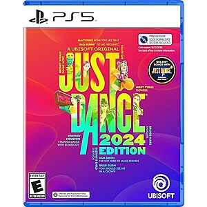 $24.99: Just Dance 2024 Edition - Amazon Exclusive Bundle | PlayStation 5 (Code in Box & Ubisoft Connect Code)