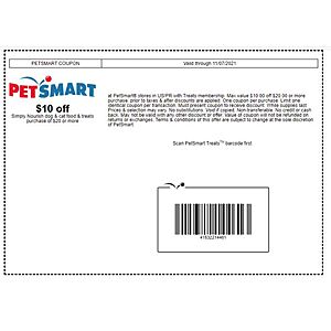 PETSMART B&M with PetsPerks Card Get $20 of Simply Nourish Dog or Cat Food/Treats for $10 with printable coupon ex 11/7