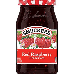 6-Pack 12-Oz Smucker's Red Raspberry Preserves $14.40 w/ S&S & More + Free Shipping w/ Prime or on orders $25+