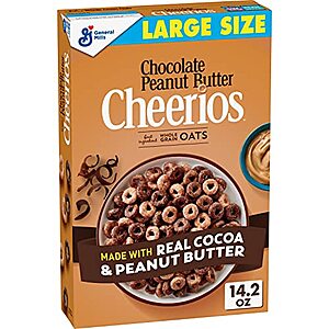 14.2-Oz Chocolate Peanut Butter Cheerios Breakfast Cereal $3.15 + Free S&H w/ Prime or $25+