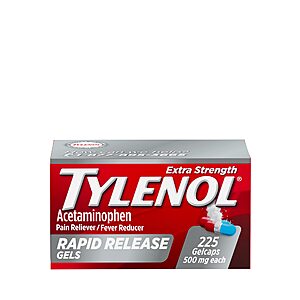 225-Count Tylenol Extra Strength Acetaminophen Rapid Release Gels (500 mg) $13.15 + Free Shipping w/ Prime or on $35+