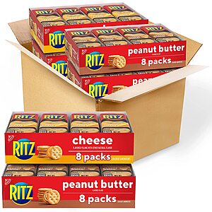 Ritz Peanut Butter and Cheese Sandwich Cracker Variety Pack of 32-$15.11