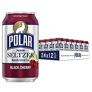 24-Pack 12-Oz Polar Seltzer Carbonated Water (Black Cherry) $5.51 w/ S&S + Free Shipping w/ Prime or on orders over $25