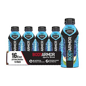 12-Pack 16-Oz BodyArmor Sports Drink (Blue Raspberry) $10.37 w/ S&S + Free Shipping w/ Prime or on orders over $25
