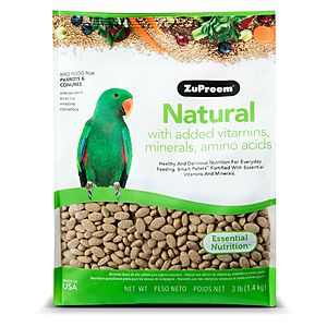 Zupreem Bird Food - On Sale [plus] BOGO -50% [plus] $10 eGift card orders $50+ @ PetSmart online