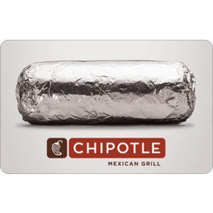 $50 Chipotle Gift Card (Digital) $42.5 @giftcards.com