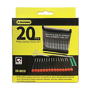 AmazonBrand E.Durable Precision Screwdriver Set Tool with Case, 50%OFF-$10 , Code: GWFCQ29J