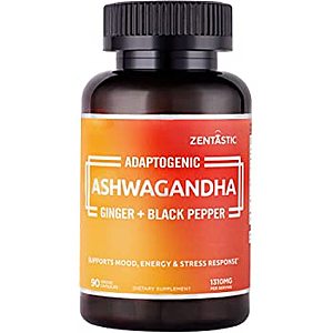 Zentastic Ashwagandha Capsules 1310mg 45-day Supply $9.99 @ Amazon