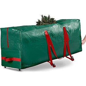 Christmas Tree Storage Bag w/ Wheels & Handles for 7.5' Tree $8.50