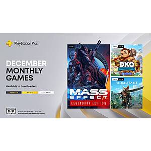 PS+ Members: PS4/PS5 Digital Games: Mass Effect Legendary Edition, Biomutant & More for FREE