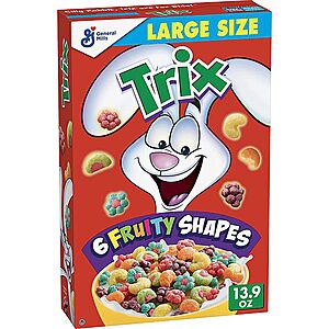 13.9-Oz Trix Fruit Flavored Corn Puff Cereal $2.70 w/ S&S + Free Shipping w/ Prime or $25+