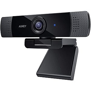 AUKEY FHD Webcam, 1080p Live Streaming Camera with Stereo Microphone PC-LM1 $45