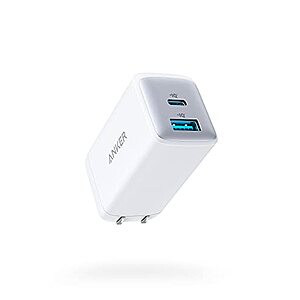 PRIME MEMBERS - Anker USB C Charger 65W, 725 Charger, Ultra-Compact Dual-Port Foldable Travel Wall Charger $21.99