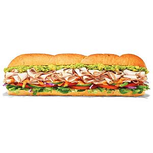Subway Footlong Sandwiches $5.99 before tax - Use code FOOTLONG599