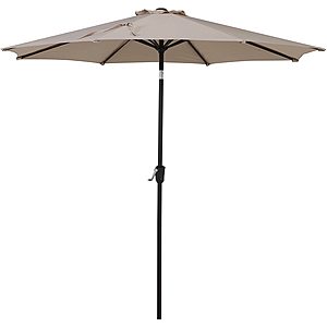 Grand Patio 9 FT Enhanced Aluminum Patio Umbrella, UV Protected Outdoor Umbrella with Auto Crank and Push Button Tilt Amazon Free Shipping Normal $59.99 Final $29.99 50% Off Coupon