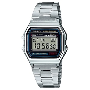 Casio Men's Watch Classic Digital Stainless Steel Bracelet Alarm Chronograph $6 + $3.99 shipping