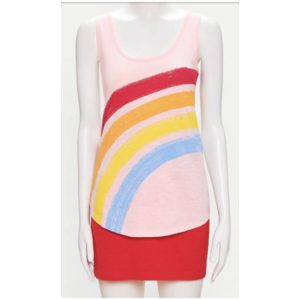 Loft Outlet Apparel: Women's Rainbow Sunwashed Tank $3.59, Cargo Straight Crop Pants $12, More + Free Shipping