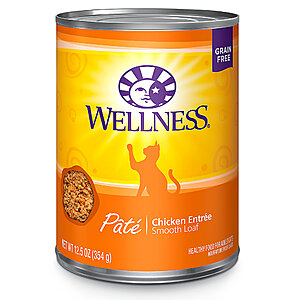 PetSmart: 36-Count 12.5-oz Cans Wellness Complete Health Cat Food  Chicken  $45 + tax