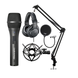 Audio-Technica AT2005USB Microphone with ATH-M20X Headphones, Mic Stand, Shock Mount and Pop Filter $75.99 w/5% off FocusCamera email code (new subs.) & 5% Chase/PayPal cashback