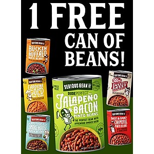 Manufacturer's Printable Coupon: Any Variety of Ser!ous Bean Co. Cooked Beans Free (Max Value $2.19)