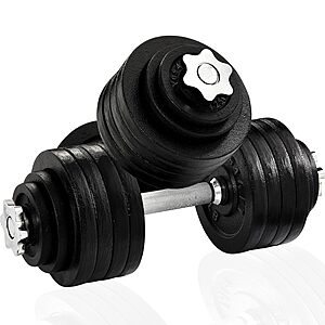 Yes4All Dumbbell Adjustable - 105lbs total / 52.5 lbs each side $82.00 Amazon