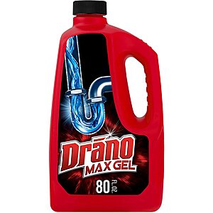 80-Oz Drano Max Gel Drain Clog Remover and Cleaner $4.89 w/ S&S + Free Shipping w/ Prime or on $25+