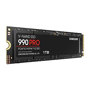 1TB SAMSUNG 990 PRO NVMe Gen4 SSD $118