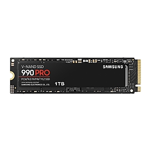 1TB Samsung 990 Pro NVMe Gen4 SSD $80