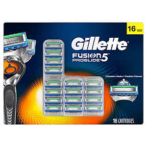 New Google Express Customers: 16-Ct Gillette Fusion5 Proglide Razor Blade Refill Cartridges - $37.49 w/ FS (App)