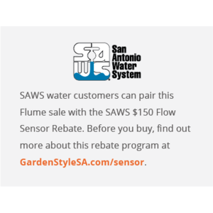 SAWS (and California) customers - Free Flume Water sensor AR (pay tax+shipping) Works with Alexa